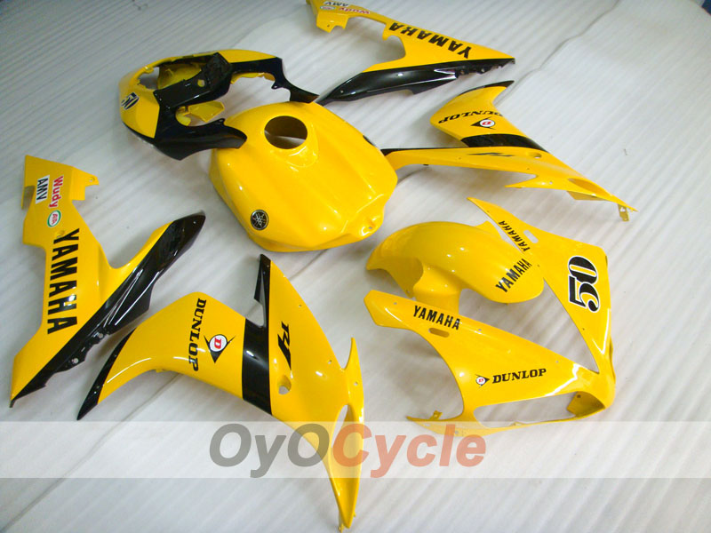 Kit de carénage à injection pour YZF-R1 04-06 - Jaune, noir - DUNLOP #OYO87900818 Image principale du produit
