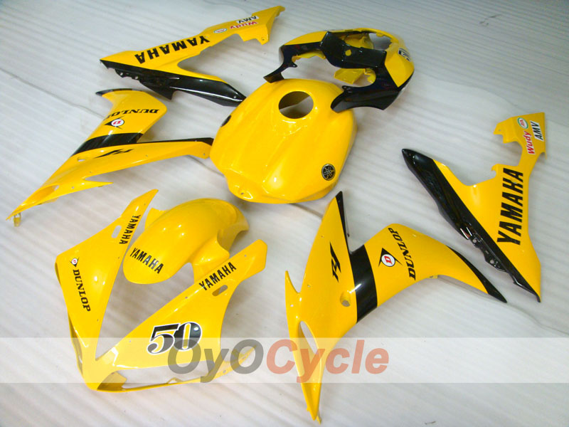 Kit de carénage à injection pour YZF-R1 04-06 - Jaune, noir - DUNLOP #OYO87900818
