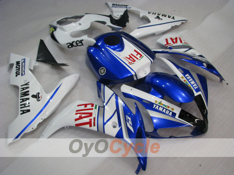 Kit de carénage à injection pour YZF-R1 04-06 - Bleu, blanc - FIAT, MOTUL #OYO87900822