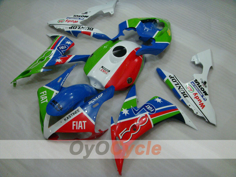 Kit de carénage à injection pour YZF-R1 04-06 - Multicolore - DUNLOP, FIAT, MOTUL #OYO87900824