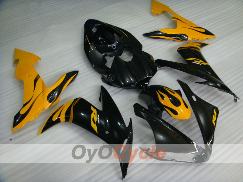 Kit de carénage à injection pour YZF-R1 04-06 - Jaune, noir - Flame #OYO87900830
