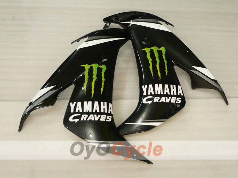 Kit de carénage à injection pour YZF-R1 04-06 - Bleu, noir - DUNLOP, Monster #OYO87900833