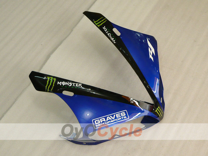 Kit de carénage à injection pour YZF-R1 04-06 - Bleu, noir - DUNLOP, Monster #OYO87900833