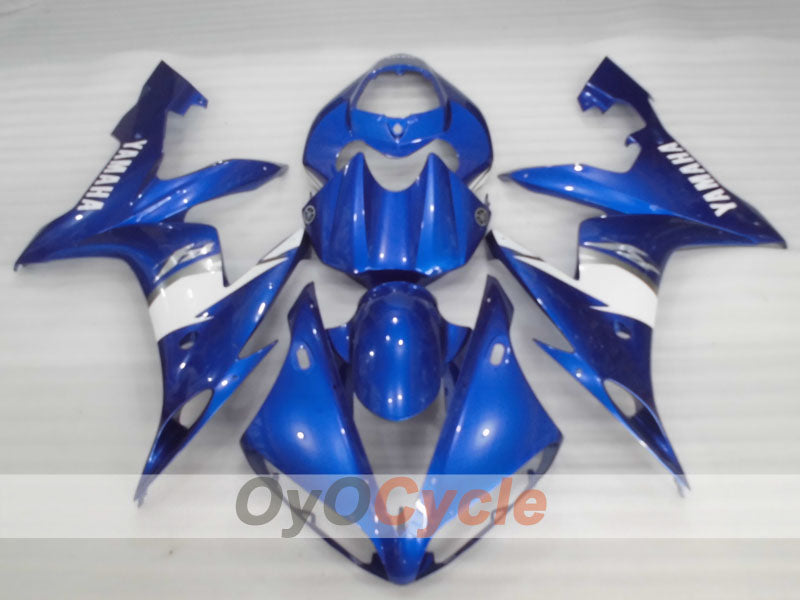 Kit de carénage moulé par injection pour YZF-R1 04-06 - Bleu, Blanc - Style usine #OYO87900837