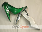 Kit de carénage moulé par injection pour YZF-R1 04-06 - Vert, Argent - Style usine #OYO87900841
