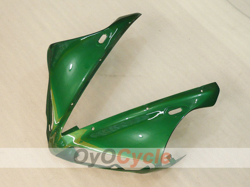 Kit de carénage moulé par injection pour YZF-R1 04-06 - Vert, Argent - Style usine #OYO87900841
