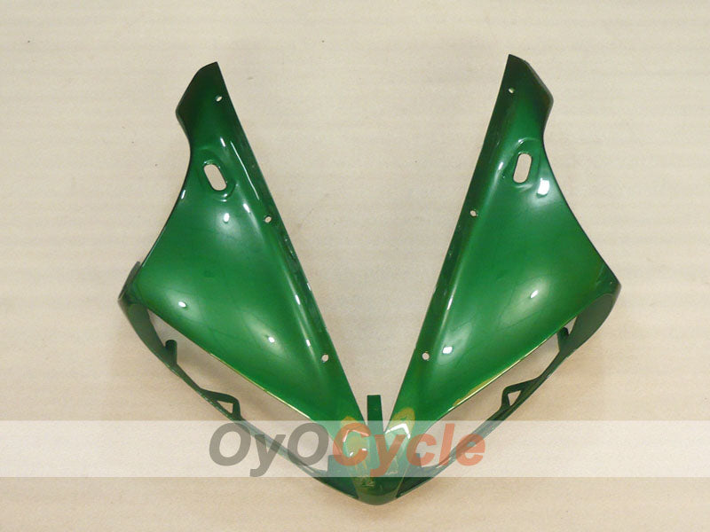 Kit de carénage moulé par injection pour YZF-R1 04-06 - Vert, Argent - Style usine #OYO87900841