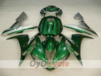 Kit de carénage moulé par injection pour YZF-R1 04-06 - Vert, Argent - Style usine #OYO87900841
