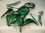 Kit de carénage moulé par injection pour YZF-R1 04-06 - Vert, Argent - Style usine #OYO87900841