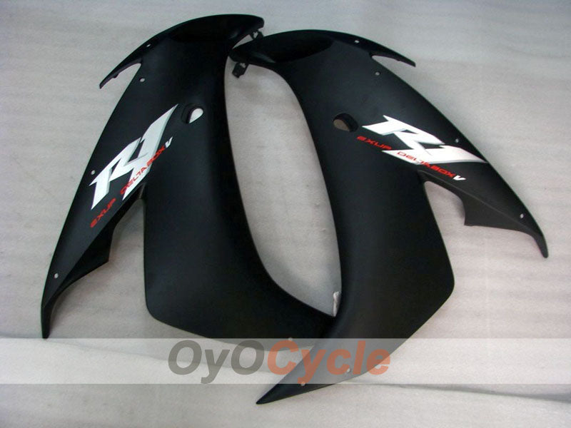 Kit de carénage moulé par injection pour YZF-R1 04-06 - Noir, Mat - Style usine #OYO87900844