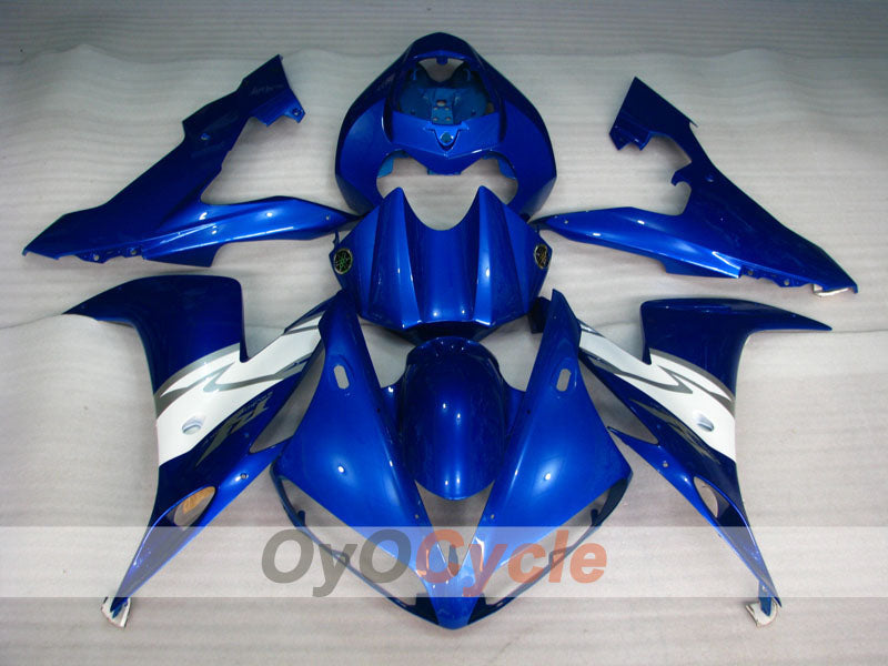 Kit de carénage moulé par injection pour YZF-R1 04-06 - Bleu, Blanc - Style usine #OYO87900845
