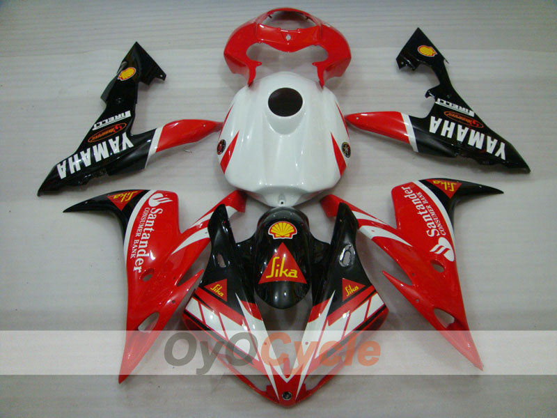 Kit de carénages d’injection pour YZF-R1 04-06 - Rouge, noir - Santander #OYO87900848