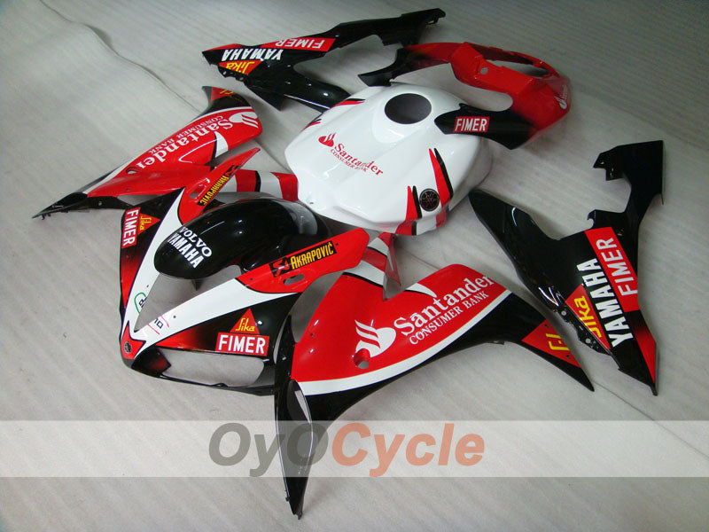 Kit de carénages d’injection pour YZF-R1 04-06 - Rouge, noir - Santander #OYO87900849