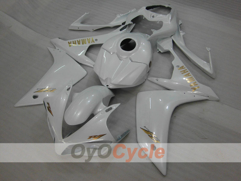 Kit de carénage injecté pour YZF-R1 07-08 - Blanc - Style d’origine #OYO87900864