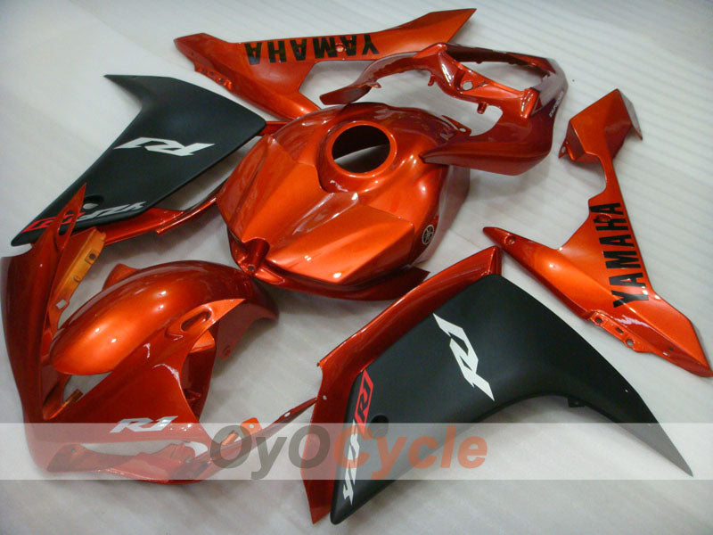 Kit de carénage injecté pour YZF-R1 07-08 - Orange, Noir, Mat - Style d’origine #OYO87900870