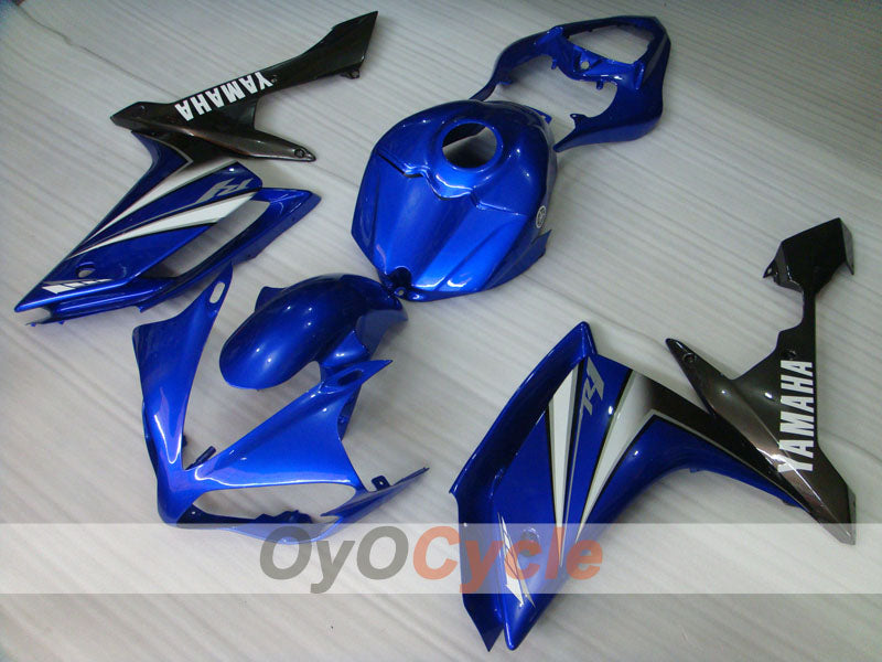 Kit de carénages à injection pour YZF-R1 07-08 - Bleu, noir - Style usine #OYO87900875