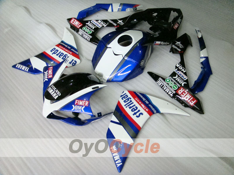 Kit de carénages à injection pour YZF-R1 07-08 - Bleu, blanc - Sterilgarda #OYO87900883