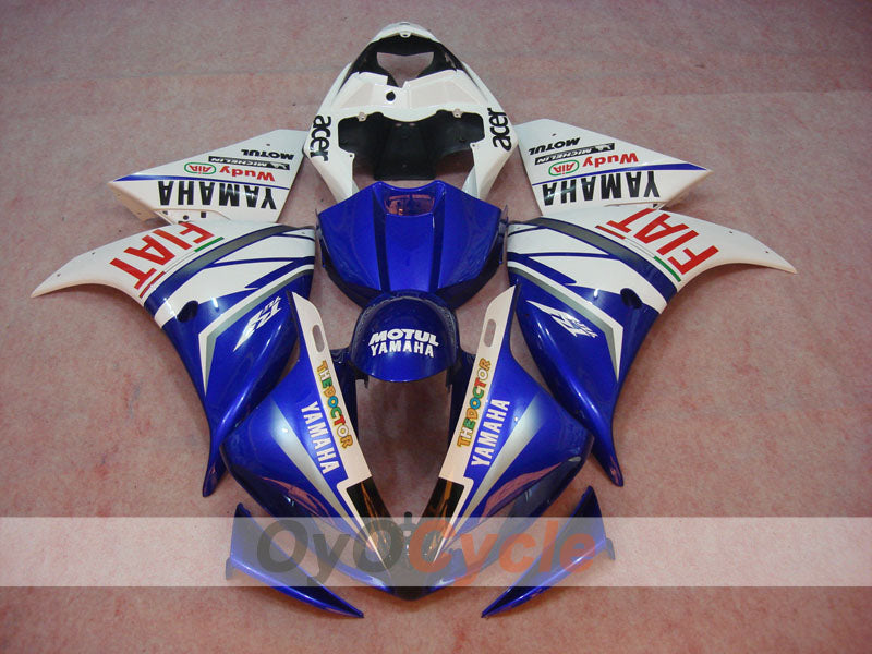 Kit de carénage à injection pour YZF-R1 09-11 - Bleu, blanc - FIAT #OYO87900885