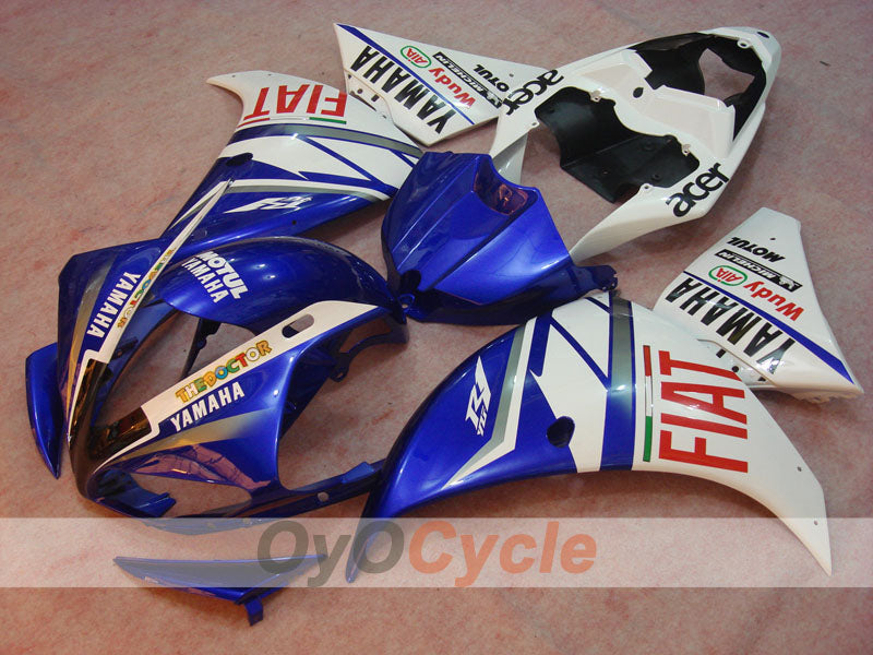 Kit de carénage à injection pour YZF-R1 09-11 - Bleu, blanc - FIAT #OYO87900885