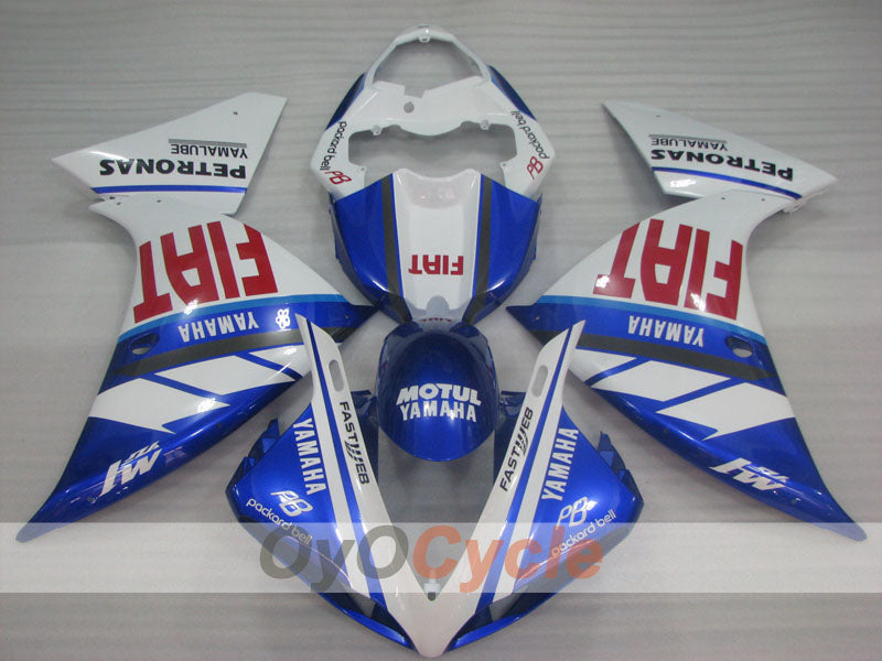 Kit de carénage à injection pour YZF-R1 09-11 - Bleu, blanc - FIAT, MOTUL #OYO87900886