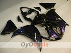Kit de carénage à injection pour YZF-R1 09-11 - Violet, noir - Flamme #OYO87900889