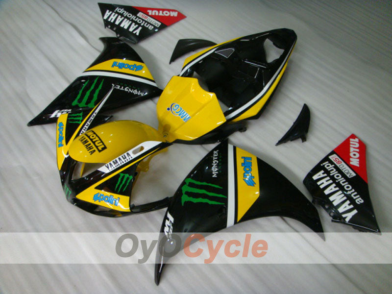 Kit de carénage à injection pour YZF-R1 09-11 - Rouge, noir - Monster #OYO87900892