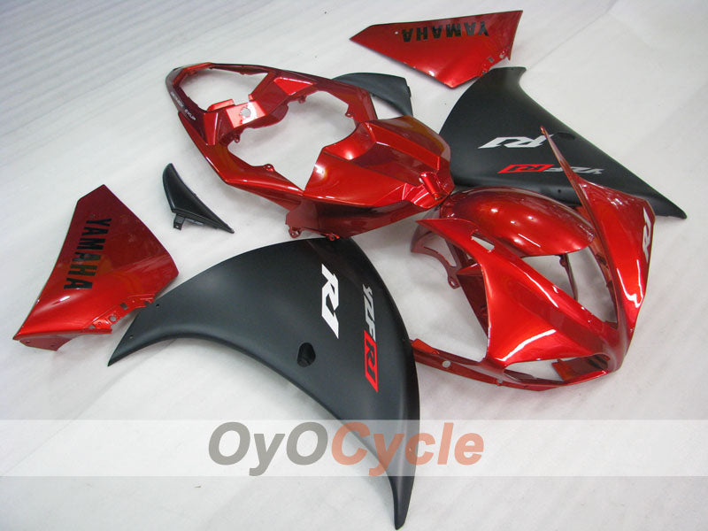 Kit de carénage à injection pour YZF-R1 09-11 - Rouge, noir - Style d'usine #OYO87900896