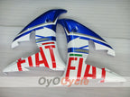 Kit de carénages d'injection pour YZF-R6 05 - Bleu, blanc - DUNLOP, FIAT, MOTUL #OYO87902647