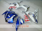 Kit de carénages d'injection pour YZF-R6 05 - Bleu, blanc - DUNLOP, FIAT, MOTUL #OYO87902647