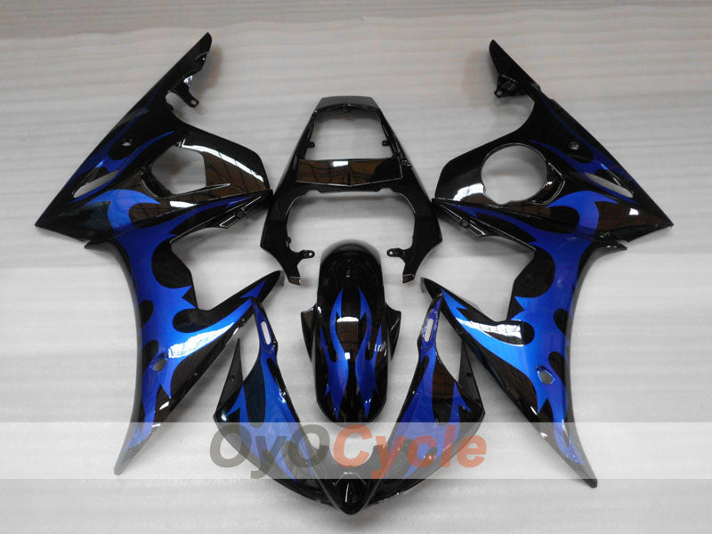 Kit de carénage à injection pour YZF-R6 05 - Bleu, Noir - Flamme #OYO87902643