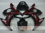 Kit de carénage à injection pour YZF-R6 03-04 - Rouge, Noir - Flame #OYO87900907