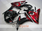 Kit de carénage à injection pour YZF-R6 03-04 - Rouge, Noir - Flame #OYO87900908