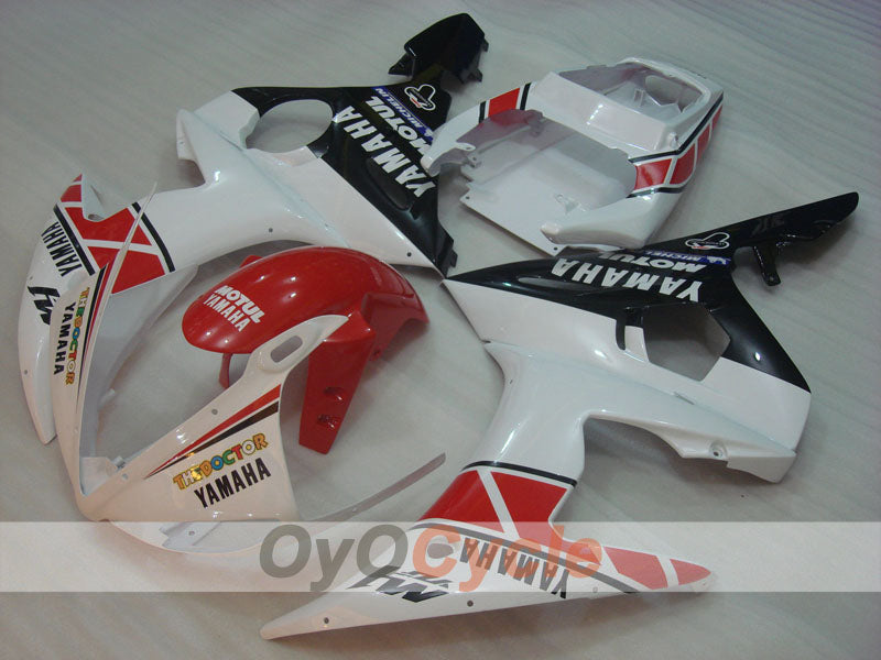 Kit de carénage à injection pour YZF-R6 05 - Rouge, blanc - MOTUL #OYO87902625