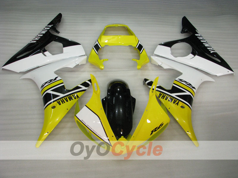 Kit de carénage à injection pour YZF-R6 05 - Jaune, noir - MOTUL #OYO87902623