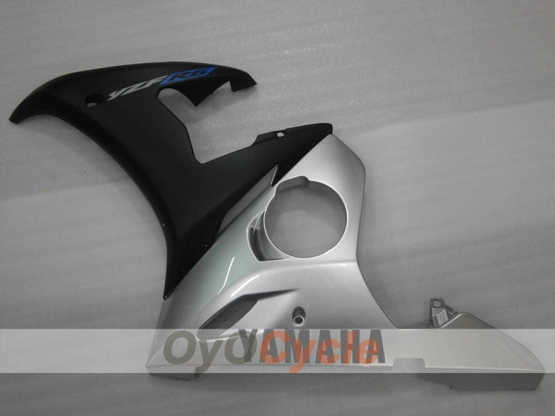 Kit de carénage à injection pour YZF-R6 03-04 - Noir, Argent, Mat - Style usine #OYO87900914