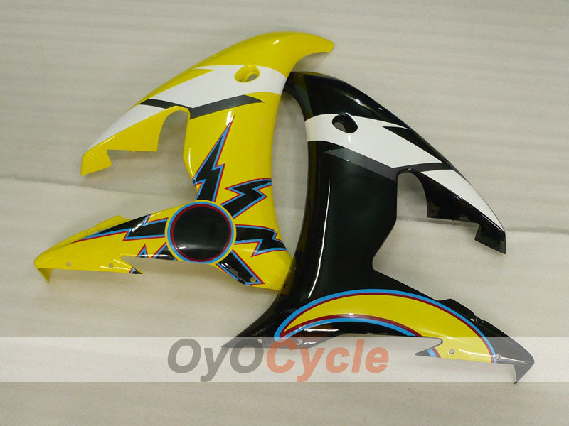 Kit de carénage à injection pour YZF-R6 03-04 - Jaune, Noir - Style usine #OYO87900920