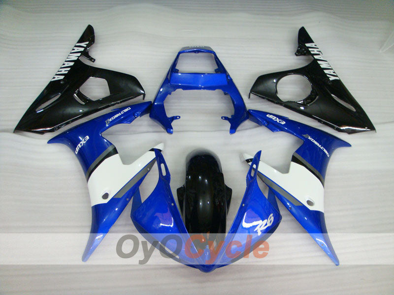 Kit de carénage injecté pour YZF-R6 03-04 - Bleu, Noir - Style usine #OYO87900924
