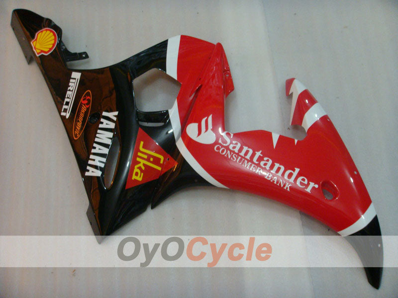 Kit de carénage à injection pour YZF-R6 05 - Rouge, noir - Santander #OYO87902621