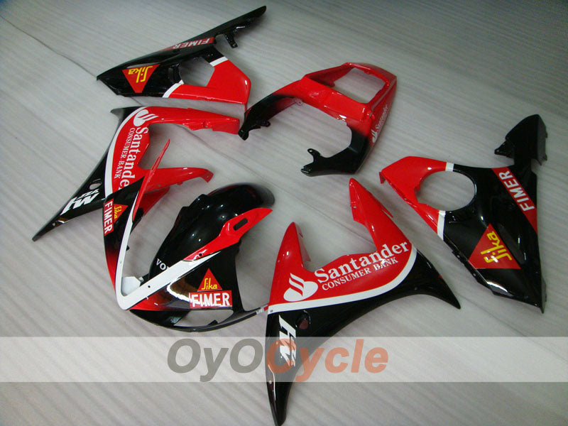 Kit de carénage injecté pour YZF-R6 03-04 - Rouge, Noir - Santander #OYO87900928 Image secondaire du produit