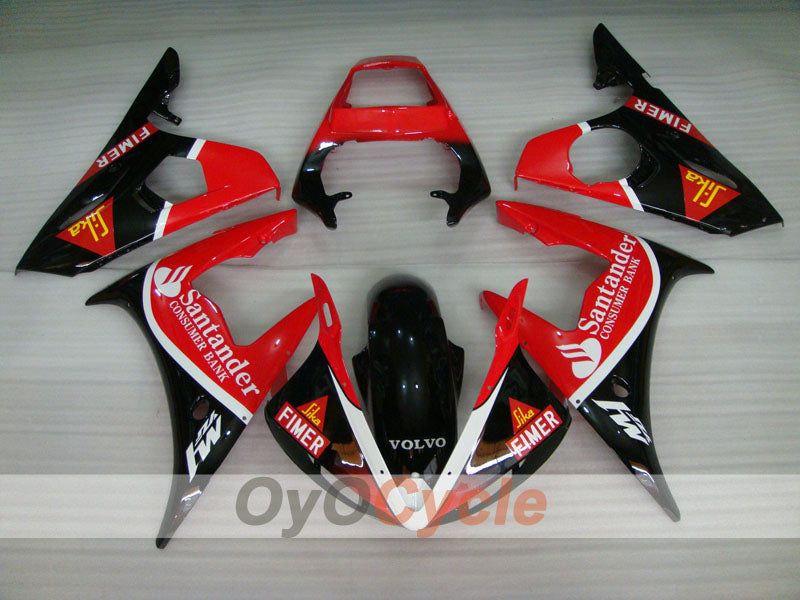 Kit de carénage injecté pour YZF-R6 05 - Rouge, noir - Santander #OYO87902619 Image secondaire du produit