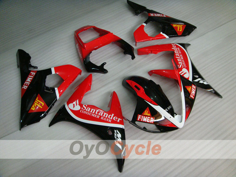Kit de carénage injecté pour YZF-R6 05 - Rouge, noir - Santander #OYO87902619 Image principale du produit