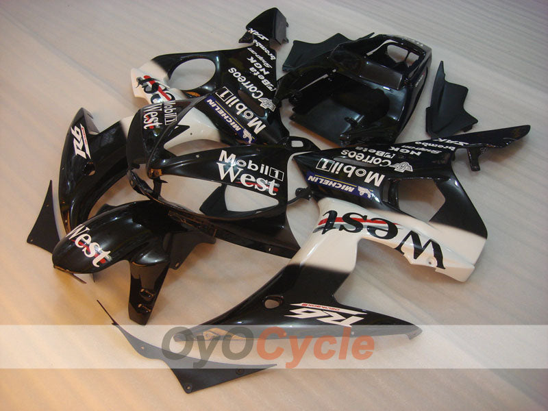 Kit de carénage injecté pour YZF-R6 03-04 - Blanc, Noir - West #OYO87900929 Image secondaire du produit