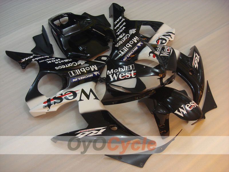 Kit de carénage injecté pour YZF-R6 03-04 - Blanc, Noir - West #OYO87900929 Image principale du produit