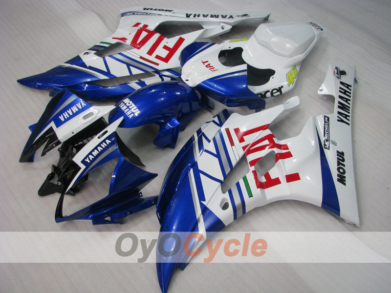 Kit de carénage injecté pour YZF-R6 06-07 - Bleu, Blanc - FIAT, MOTUL #OYO87900932