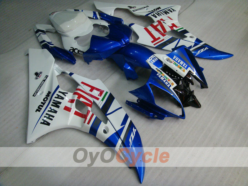 Kit de carénage injecté pour YZF-R6 06-07 - Bleu, blanc - FIAT, MOTUL #OYO87900934