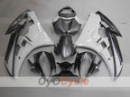 Kit de carénage injecté pour YZF-R6 06-07 - Blanc, noir - Style usine #OYO87900943