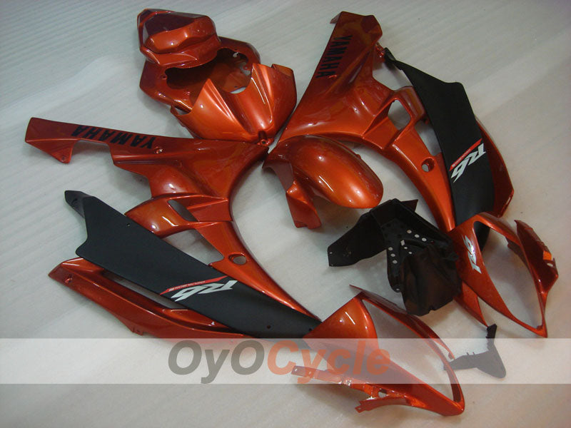 Kit de carénage injecté pour YZF-R6 06-07 - Orange, noir, mat - Style usine #OYO87900945