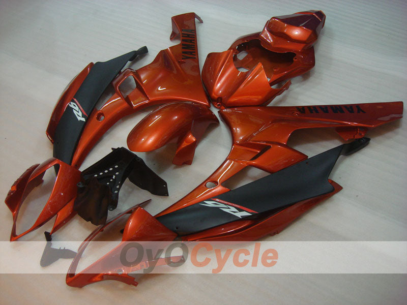 Kit de carénage injecté pour YZF-R6 06-07 - Orange, noir, mat - Style usine #OYO87900945