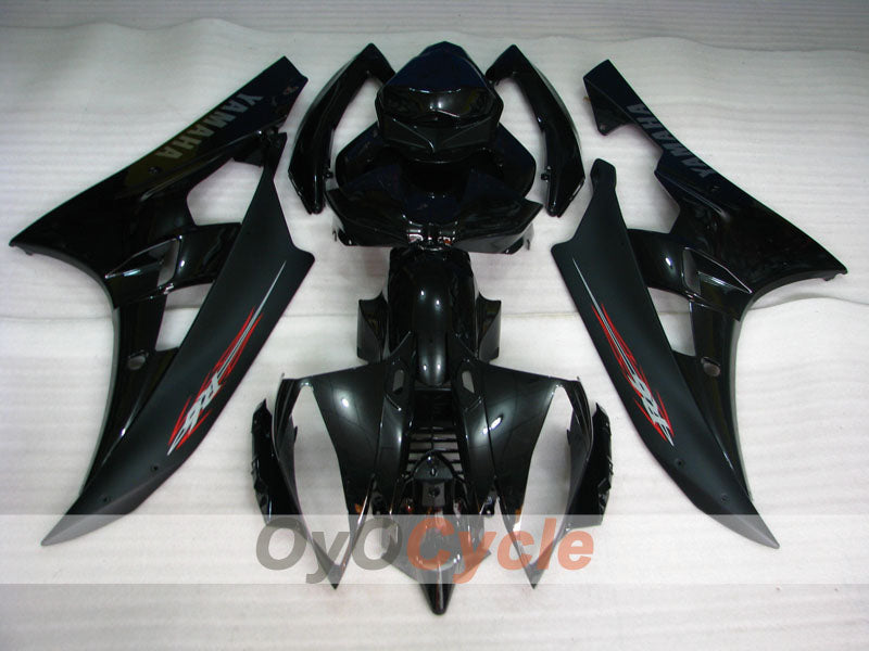 Kit de carénage injecté pour YZF-R6 06-07 - Noir, mat - Style usine #OYO87900950