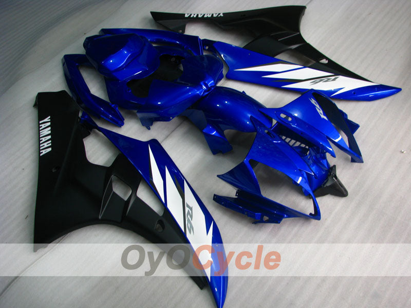 Kit de carénage injecté pour YZF-R6 06-07 - Bleu, noir, mat - Style usine #OYO87900951